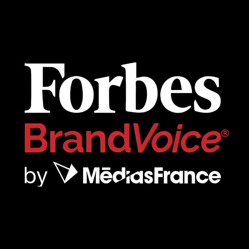 Logo Forbes BrandVoice par MédiasFrance